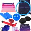 Numbwin Círculo de Yoga Pilates Disco Deslizante Juego de Dieciséis Piezas Saco de Arena Entrenamiento de Manos y Pies Pelota de Yoga Correa de Tracción