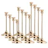 Portavelas de metal color cobre directo de fábrica, bestseller transfronterizo de Amazon, juego de varias piezas de portavelas de hierro para decoración de mesa