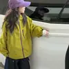 Nueva Chaqueta Casual de Otoño para Niñas Medianas a Grandes Ropa Infantil Niñas Sudadera con Cremallera Cortavientos Chaqueta Top Elegante