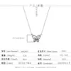 Collar de plata de ley S925 estilo ins europeo y americano con diseño de molino de viento y mariposa, mariposa texturizada, moderno y versátil, colgante de lujo ligero para niñas