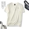 Série de seda gelada! Camiseta casual masculina de manga curta, gola redonda, antirrugas, de secagem rápida, respirável, primavera e verão 2024