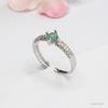 Anillo de Jade Natural Grado A de Guan Yu Anillo de Jade Azul Hielo Agua Joyería Beneficios de Transmisión en Vivo Venta al por Mayor S4111202