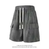 2026 Verano Nuevo Estilo Piña Cuadros Tie-Dye Patchwork Casual Sueltos Pantalones Cargo para Hombre DK66