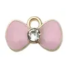 Acessórios de Pingente de Flor Margarida de Liga Metálica com Esmalte Rosa Misto DIY para Pulseiras, Colares e Pingentes de Chaveiro