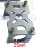 Modelo de Avião Suporte de Motor de Fibra de Carbono 3K Motor Brushless Multirotor 46 Braçadeira de Tubo 16 18 20 2225 30 Placa de Carbono