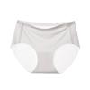 Ropa interior sin dejar rastro para damas, seda de hielo, fina, de verano, de algodón, con entrepierna, antibacteriana, cintura, talla grande, transpirable, bragas, venta al por mayor