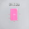 A5/A6 Rosa Azul Amarillo PVC Frosted Bolsa con Cremallera PVC Bolsa de Almacenamiento para Cuaderno de Viajero Hojas Sueltas