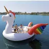 Fábrica de Dongguan Tiene en Stock Cama Flotante Inflable Grande de Unicornio para 6 Personas, Juguete Inflable de Paseo de Unicornio para Múltiples Personas para Venta al por Menor y al por Mayor