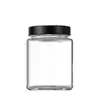 Pote de Vidro Quadrado para Mel de Alta Capacidade com Vedação, Uso Duplo para Casa e Negócios, Transparente para Tofu Fermentado, Geleia e Conservas