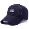 Nova Touca de Malha Respirável com Perfurada de Diamante Secagem Rápida Boné de Baseball Boné para Esportes ao Ar Livre Chapéu Protetor Solar para Homens e Mulheres
