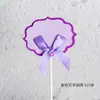 Amor estrella de cinco puntas copo de nieve Bandera para pastel de piruleta tarjeta de fiesta de cumpleaños bandera de decoración de mesa de postres