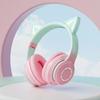 Novo BT029C orelha do gato luminoso Jogo e-sports âncora fone de ouvido sem fio Bluetooth fone de ouvido fábrica atacado