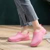 Moda Novas Botas de Chuva para Mulheres, Sapatos de Água Antiderrapantes de Silicone, Sola Macia Cozinha Impermeável Cano Curto Trabalho Sapatos de Borracha, Botas de Chuva Confortáveis