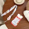 Cordão retrátil de desenho animado com fivela de puxar fácil, conjunto de cartões no atacado, corda longa para pescoço, crachá ajustável Sanrio cabeça grande