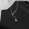 Collar de Siete Estrellas Beidou de Diseñador Británico, Broche de Cadena para Clavícula con Diseño de Gama Alta Nicho
