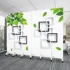 Pantalla Divisoria Simple Moderna Blanca Pura Sala de Estar Oficina Cortina Protectora Habitación de Alquiler Salón de Belleza Pantalla Móvil Plegable