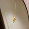 Nuevo Collar de Peces Dorados y Koi Estilo Chino con Hilo de Seda, Estilo Tendencia Nacional, Festivo para Año Nuevo y Fiestas, Cadena Versátil para Suéter
