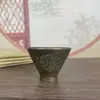 Objetos Pequenos Antigos, Coleção de Cobre Antigo, Taça de Vinho de Cobre com Duplo Dragão, Xícara de Chá, Enfeites de Mesa de Chá, Objetos Pequenos Diversos, Objetos Velhos