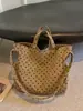 Bolsa de lunares estilo perezoso para mujer, bolsa tote de gran capacidad, nueva de otoño 2026, para la escuela, el trabajo, hombro único, cruzada, de mano