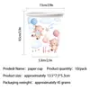 Stock Disponible Tema de Globos de Oso Suministros de Decoración para Fiesta de Cumpleaños Infantil Set de Vajilla de Platos de Papel Desechables Venta al por Mayor
