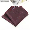 Pañuelo de Bolsillo para Traje Formal de Hombre Poliéster Seda de 1200 Puntos Bufanda Cuadrada Pequeña Floral Pañuelo para Banquete de Negocios Hecho a Medida