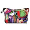 Serie de Graffiti Art Abstracto Transfronterizo Bolsa de Cosméticos Almacenamiento de Mano Bolsa de Lavar Perezosa Portátil para Viaje