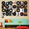 Pinturas decorativas de pared, pósters, pegatinas de pared, pared de discos de vinilo, decoraciones de pared creativas para bares/cafeterías retro.