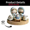Suporte Rotativo de Acrílico Transfronteiriço com Mãos em Oração, Ornamento de Feriado Estilo Raphael 2D Plano