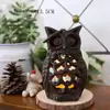 Portavelas Creativo de Hierro Fundido Metálico, Regalo de Cumpleaños Retro Nostálgico, Portavelas de Arte en Hierro, Portavelas Alto con Forma de Pájaro