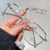 Óculos de miopia femininos HD proteção ocular ultra leve anti-luz azul lente plana estilo universitário armação de óculos de estudante atacado