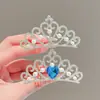Accesorio para el Cabello de Alta Gama para Niñas Corona Peine con Pedrería de Princesa Peine para el Cabello de Niña Peineta de Alta Gama Estilo Coreano
