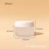 Tarro de crema de doble capa, 50ml/100g, recipiente para crema de ojos, plástico PP, 200/300g, recipiente pequeño de muestra para desmaquillante