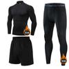 Fanyi fábrica de origen otoño e invierno mallas deportivas forradas de polar ropa de fitness para hombre alta elasticidad cálido secado rápido traje de ropa