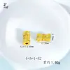 Mantra de Seis Palavras com Furo Passante Acessórios para Joias DIY, Contas Tradicionais de Ouro de Areia em Formato de Balde de Lótus, Contas Grandes com Furo Passante Estilo Chinês Banhadas a Ouro de Cobre