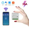 Graffiti WIFI Voz APP Temporización Interruptor Inalámbrico Inteligente Control Simple Doble 16A Mini Interruptor Inteligente On-Off
