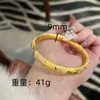Pulseira Filigranada Flor Dourada Formato de Cabaça com Pedras de Diamante para Mulheres, Bracelete Aberto Dourado Imitação, Presente de Casamento para Namorada