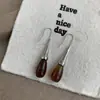 Estilo Minimalista Francês Cool de Alta Qualidade Gancho de Orelha Gota d'Água Simples Metal Nicho Brincos Vintage para Mulheres Ganchos de Orelha Pingentes de Orelha