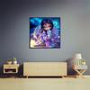 Amazon Caliente Pintura Diamante 5D Diamante Completo Dibujo Animado Niña Hermosa DIY Pegado Diamante Punto de Cruz Pintura Colgante Decorativa Lote de Fábrica