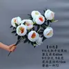 Flor de Varrer Tumbas em Varrer Tumbas Simulação Crisântemo Peônia 9 Cabeças 7 Cabeças Arranjo de Flores Sacrifício Flor de Plástico Flor Decorativa de Cemitério