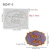 Molde de Silicone Inglês Estilo Europeu Floral para Pedra Aromática, Gesso, Fondant, Chocolate Decoração Feliz Aniversário