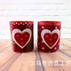 Día de San Valentín y Navidad Hermosos y Creativos Inserciones para Decoración de Bodas en Barra, Juego de Corazones Grandes y Pequeños Accesorios, Inserciones Vintage