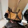 Bolso de Hombro para Mujer con Cadena Texturizada 2026 Modelo Nuevo Gran Capacidad Bolso Cruzado Versátil Bolso Hobo Bolso de Hombro para Viajes Cotidianos Moderno