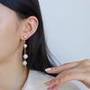 Pendientes de borlas de circonita de lujo, estilo retro francés, modernos, sencillos, de alta gama y versátiles.