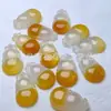 Pingente de Buda de Calcedônia Colorida Tipo Gelo Ágata Natural Doce Nuvem Auspiciosa Fechadura Pingente de Jade Raposa Corrente