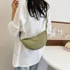 Bolsa Transversal Grande Capacidade Estilo Coreano Estilo Mori para Mulheres, Versátil Casual Leve Artística Casual Ombro Pequena de Pano Bolsa Feminina