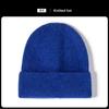 Outono e inverno Novo gorro de tricô versão coreana de inverno lazer cor sólida chapéu de tricô de lã chapéu de inverno feminino à vista atacado