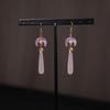 Bolsa de la Suerte de Aretes Florales de Estilo Chino Nuevo, Nuevos Aretes de Gancho Populares, Aretes Niche de Alta Gama, Aretes Únicos, Joyería de Estilo Chino