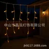 Guirnalda de Navidad Impermeable para Exteriores de 3m*0.5m con Luces de Carámano LED con Cable Transparente y Luces de Carámano LED Rellenas de Pegamento IP65