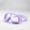 Gafas de natación Amazon con lente transparente, galvanizadas, antivaho, llamativas, impermeables, alta definición, unisex, montura grande, para adultos con miopía