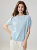 Novo Top de Tricô de Caxemira de Manga Curta para Outono Novo Feminino Temperamento Francês Gola Polo Tricô Trançado Suéter Base de Lã